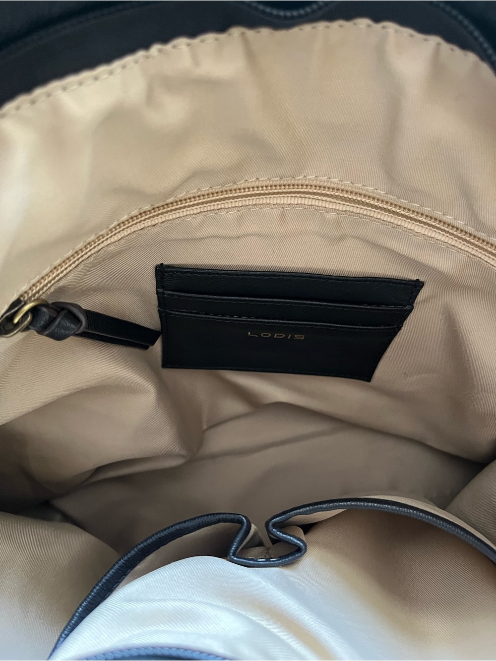 Large Black Genuine Leather Tote Bag - Picture 2 of 4